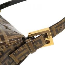 مملوكة مسبقًا حقيبة كتف فندي ماما فورإيفر كانفاس مقوى زوكينو توباكو 