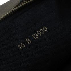 Pre Owned Fendi Tobacco Pequin Striped Coated Canvas Vinatge Tote