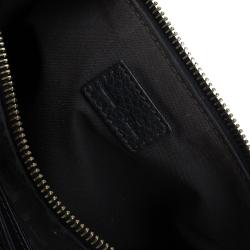Pre Owned Fendi Black Zucchino Canvas Borsa Forever Pochette