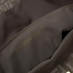 Pre Owned Fendi Green Zucchino Canvas Roll Tote