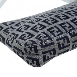 Pre Owned Fendi Dark Blue Zucchino Canvas Pochette