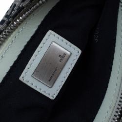 Pre Owned Fendi Dark Blue Zucchino Canvas Pochette