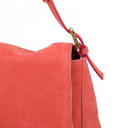 Pre Owned Fendi Orange Soft Leather Mama Forever Shoulder Bag