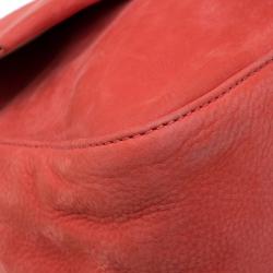 Pre Owned Fendi Orange Soft Leather Mama Forever Shoulder Bag