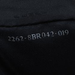 Pre Owned Fendi Black Zucchino Canvas Pochette Bag