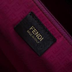 Pre Owned Fendi Tobacco Zucca Coated Canvas Spalmati Roll Shopper Tote