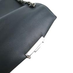 Pre Owned Fendi Black Nappa Leather Mini Be Baguette Crossbody Bag