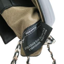 Pre Owned Fendi Black Nappa Leather Mini Be Baguette Crossbody Bag