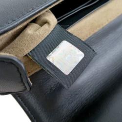 Pre Owned Fendi Black Nappa Leather Mini Be Baguette Crossbody Bag