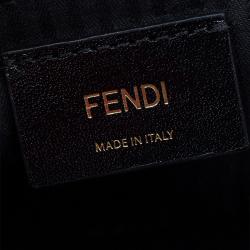 Pre Owned Fendi Black Calfskin Leather Demi Jour Top Handle Bag