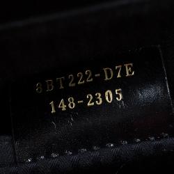 Pre Owned Fendi Black Calfskin Leather Demi Jour Top Handle Bag