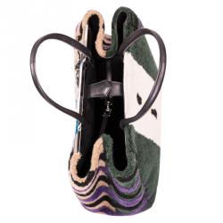 Pre Owned Fendi Multicolor Shearling Large 2Jours Tote