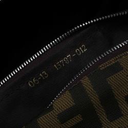 Pre Owned Fendi Tobacco Zucca Canvas Shopper Tote