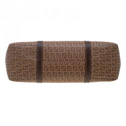 مملوكة مسبقًا حقيبة يد فندي سبالماتي كانفاس زوكينو مقوى بني