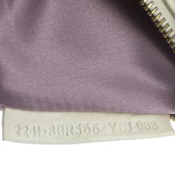 Pre Owned Fendi Off White/Beige Zucca Canvas Pochette Bag