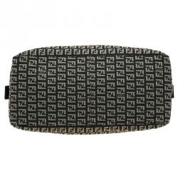 Pre Owned Fendi Brown Zucchino Canvas Shopping Tote