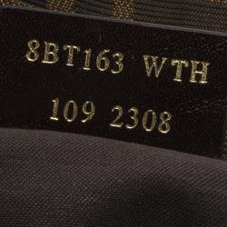 Pre Owned حقيبة فندي ميا قلاب كانفاس زوكا توباكو بني