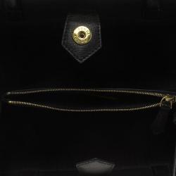 Pre Owned Fendi Black Saffiano Leather Small 2jours Tote