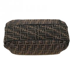 Pre Owned Fendi Tobacco Zucca Canvas Chiusura Tote