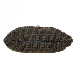 Pre Owned Fendi Tobacco Zucca Canvas Chef Hobo