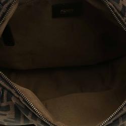 Pre Owned Fendi Tobacco Zucca Canvas Chef Hobo