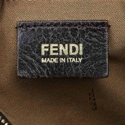 Pre Owned Fendi Tobacco Zucca Canvas Chef Hobo