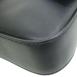 Fendi Black Leather Baguette Shoulder Bag