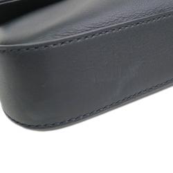 Fendi Black Leather Baguette Shoulder Bag