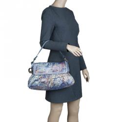 Pre Owned Fendi Multicolor Zucca Canvas Medium Chef Shoulder Bag
