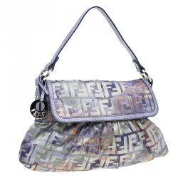 Pre Owned Fendi Multicolor Zucca Canvas Medium Chef Shoulder Bag