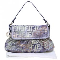 Pre Owned Fendi Multicolor Zucca Canvas Medium Chef Shoulder Bag