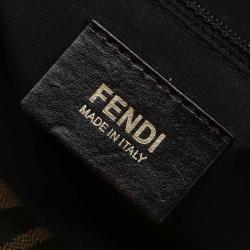 Pre Owned Fendi Tobacco Zucca Canvas Mia Zucca Flap Bag