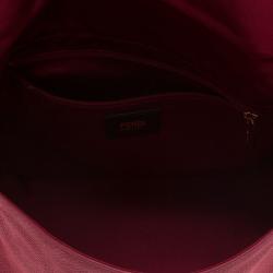 Pre Owned Fendi Red Soft Leather Mama Forever Shoulder Bag