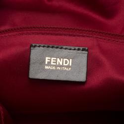 Pre Owned Fendi Red Soft Leather Mama Forever Shoulder Bag