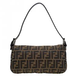 Fendi Tobacco  Zucca Canvas Baguette Shoulder Bag