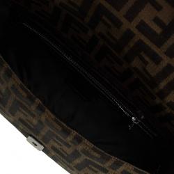 Fendi Tobacco  Zucca Canvas Baguette Shoulder Bag
