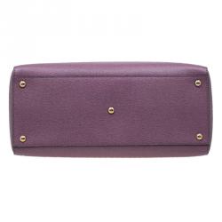Pre Owned Fendi Lilac Saffiano Leather 2Jours Tote
