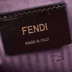 Pre Owned Fendi Lilac Saffiano Leather 2Jours Tote