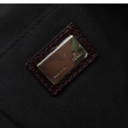 Pre Owned Fendi Brown Zucchino Canvas Shopping Tote