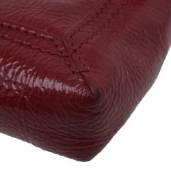 Fendi Red Patent Leather Mini Baguette Bag
