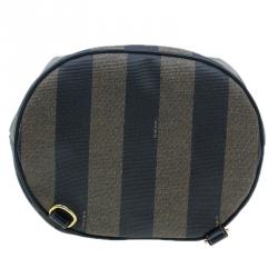 Pre Owned Fendi Vintage Coated Canvas Pequin Cross Over Backpack