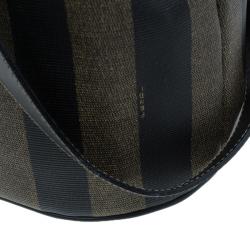 Pre Owned Fendi Vintage Coated Canvas Pequin Cross Over Backpack