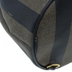 Pre Owned Fendi Vintage Coated Canvas Pequin Cross Over Backpack