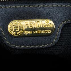 Pre Owned Fendi Vintage Coated Canvas Pequin Cross Over Backpack