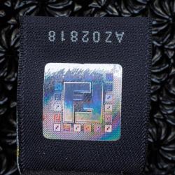 Pre Owned Fendi Black Patent Leather Peekaboo Tote Bag