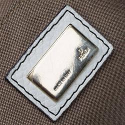 Pre Owned Fendi Black/White Zucchino Canvas Grand Shopping Tote