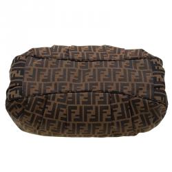 Pre Owned Fendi Tobacco/Brown Zucca Canvas Large Mia Tote