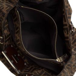 Pre Owned Fendi Tobacco/Brown Zucca Canvas Large Mia Tote