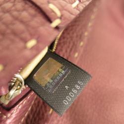 Pre Owned Fendi Bordeaux Selleria Leather Shoulder Bag