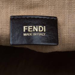 Pre Owned Fendi Tobacco Zucca Canvas Shopping Tote